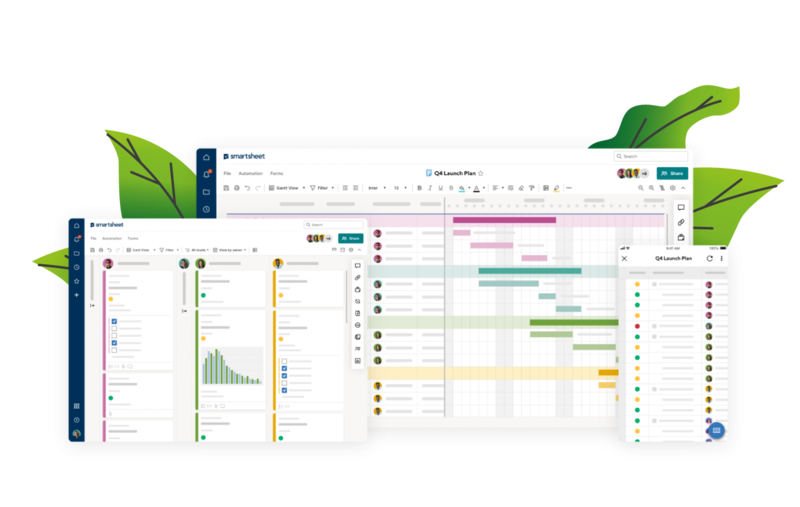 Smartsheet stellt Prozesse transparent dar - egal ob es sich um projektbezogene oder allgemeine Prozesse handelt.